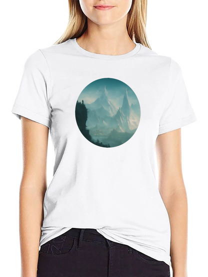 Mountain Vista Graphic Tee - Stylish Black T-Shirt