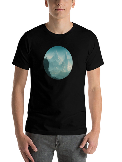 Mountain Vista Graphic Tee - Stylish Black T-Shirt