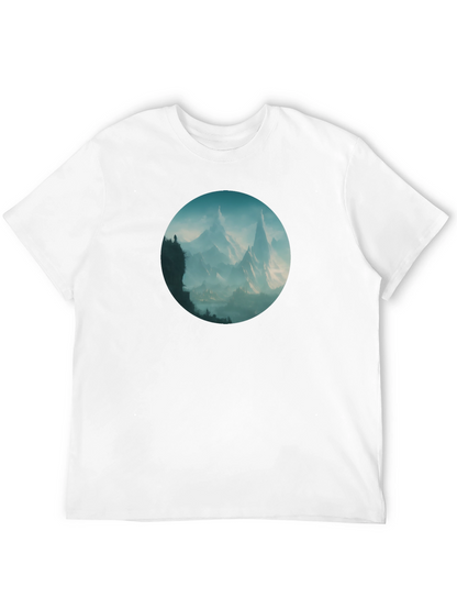 Mountain Vista Graphic Tee - Stylish Black T-Shirt