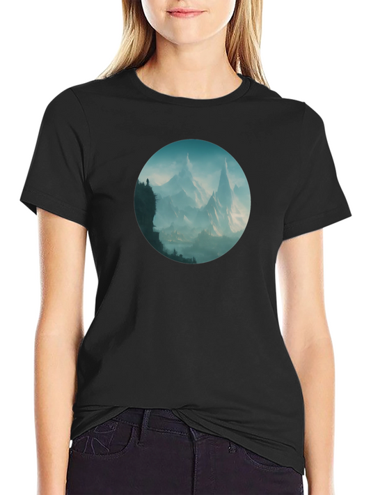 Mountain Vista Graphic Tee - Stylish Black T-Shirt