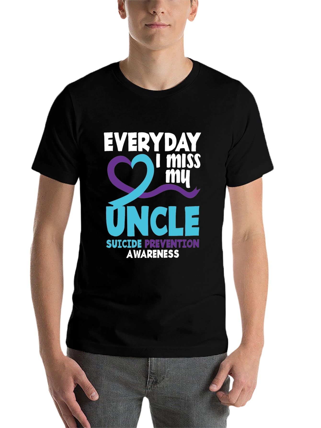 Everyday I Miss My Uncle Suicide Prevention Awareness T-Shirt