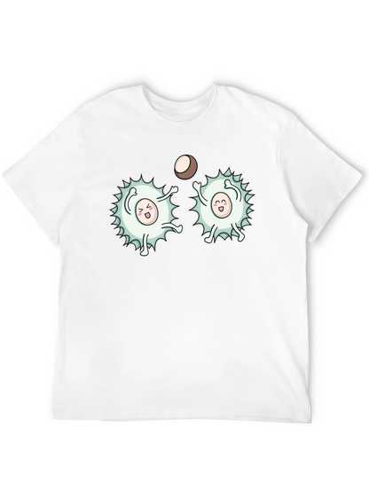 Funny White Blood Cells Playing Ball Black T-Shirt