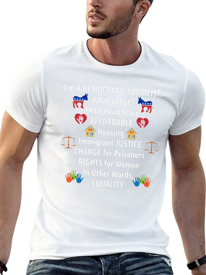 Democratic Socialist T-Shirt Equality and Justice