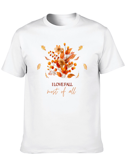 Fall Flowers Graphic T-Shirt