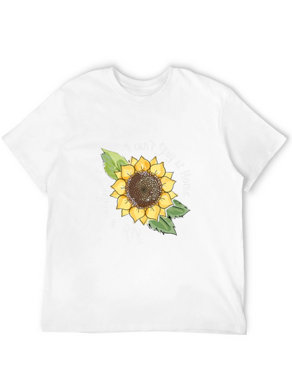 I Cant Stay Home Im a RN Sunflower T-Shirt
