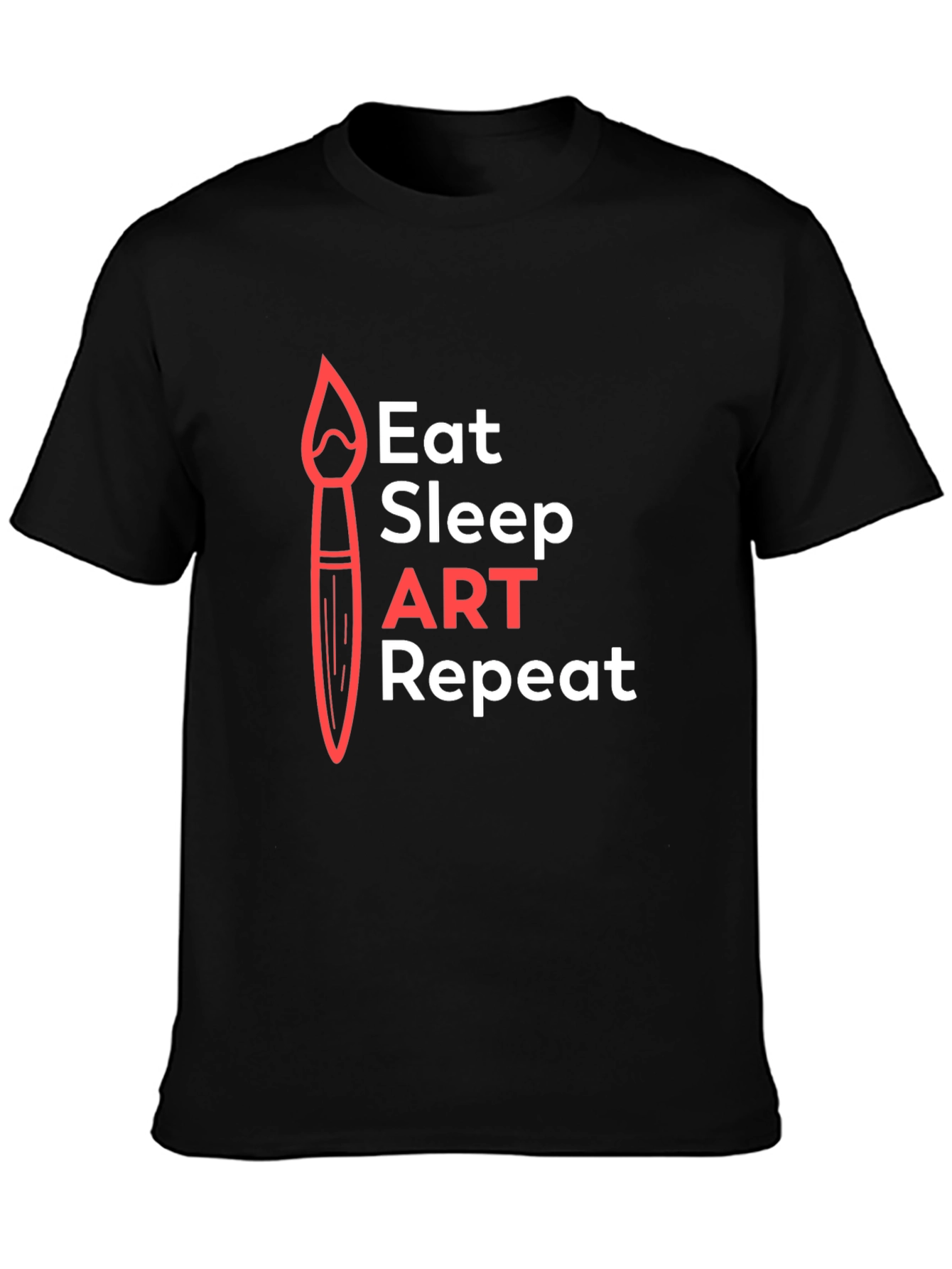 Eat Sleep Art Repeat Graphic Tee - Artist T-Shirt