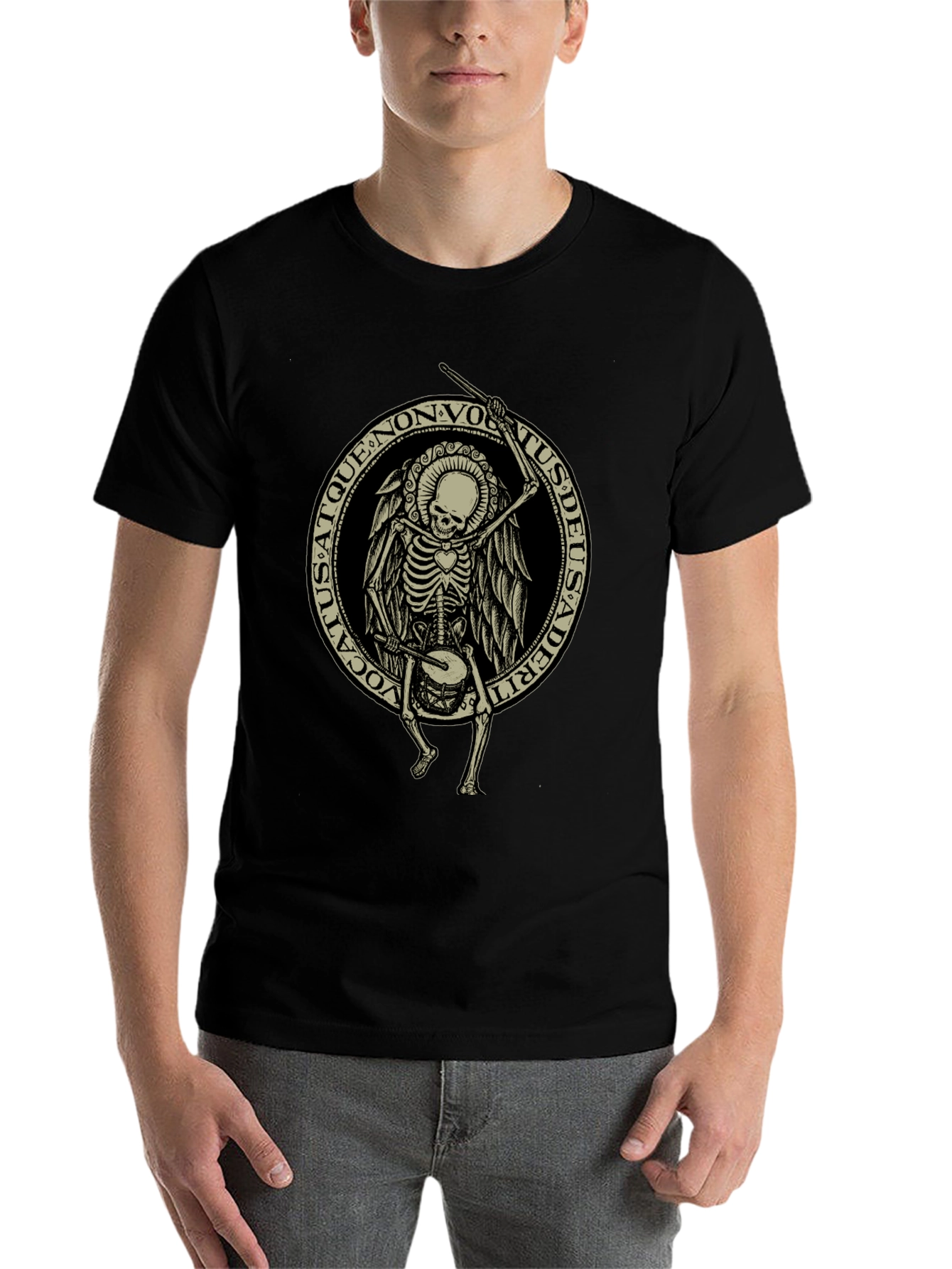 Skeleton Drummer Graphic Tee