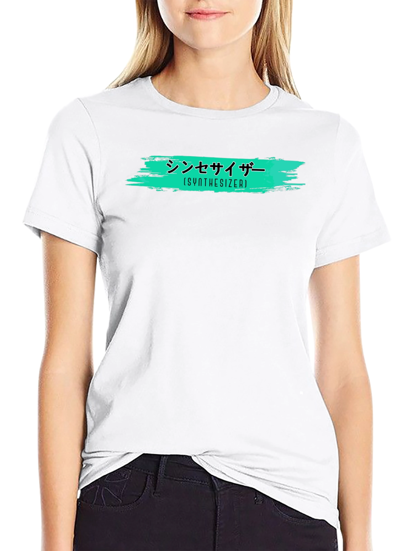 Synthesizer Graphic T-Shirt - Trendy Black Tee