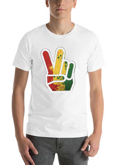 Rasta Peace Sign Graphic Tee
