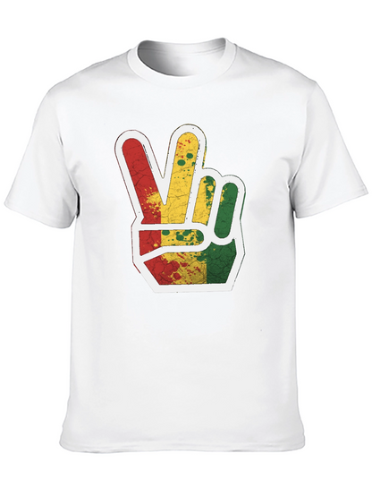 Rasta Peace Sign Graphic Tee