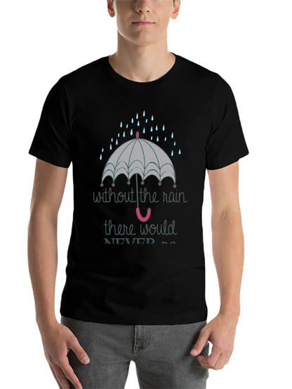 Rainy Day Graphic Tee - Unisex Black T-Shirt