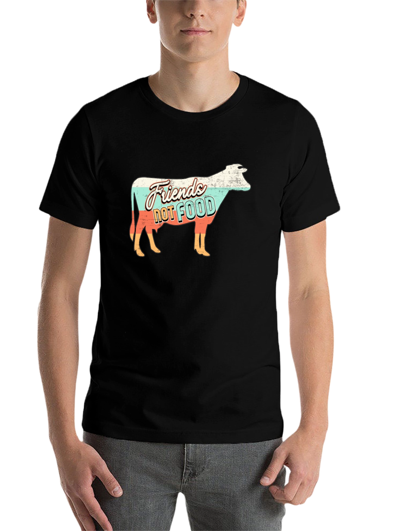 Friends Not Food Vegan Graphic T-Shirt