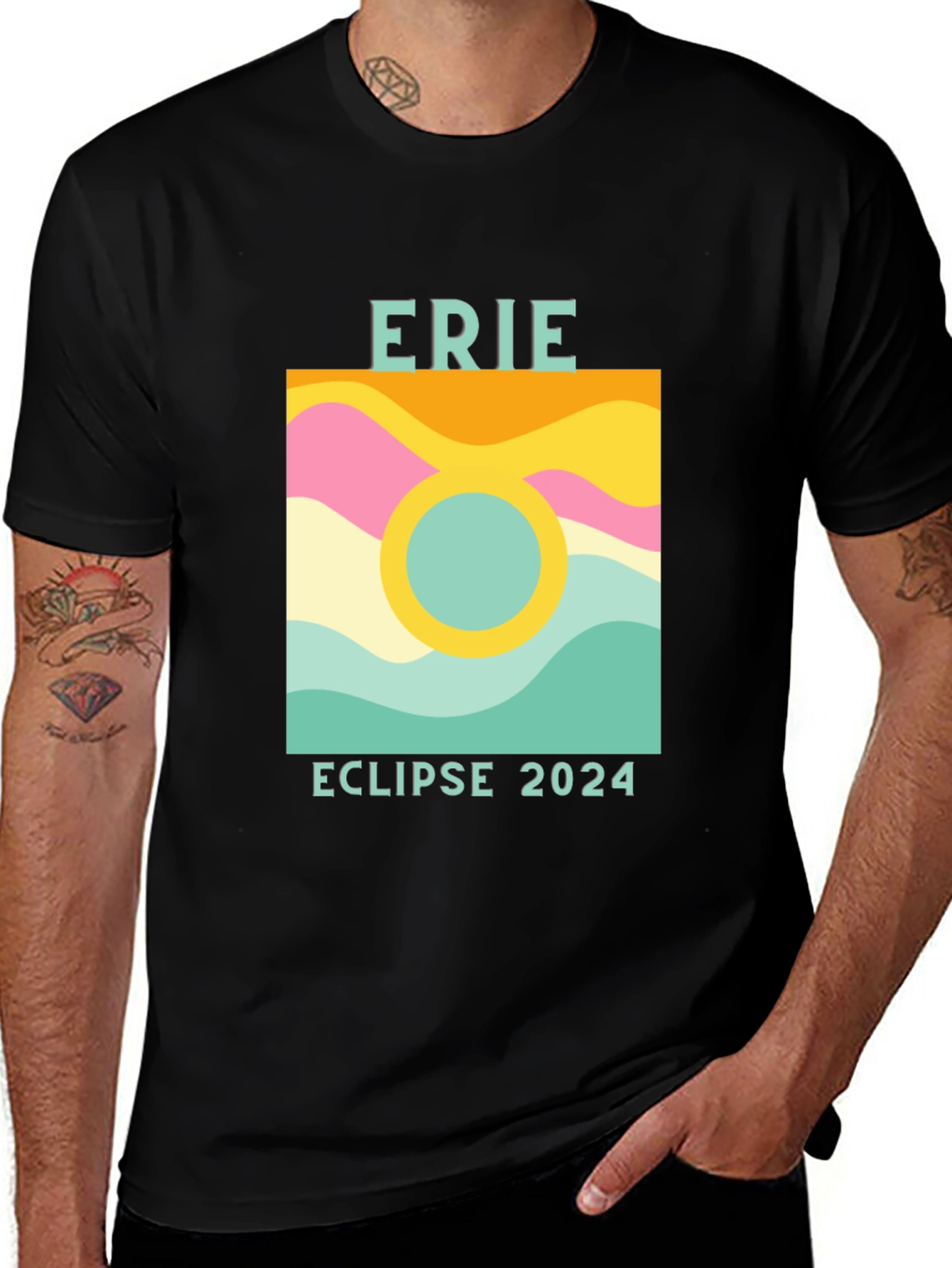 Erie Eclipse 2024 Graphic T-Shirt