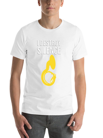 I Destroy Silence Tuba Graphic Tee - Black