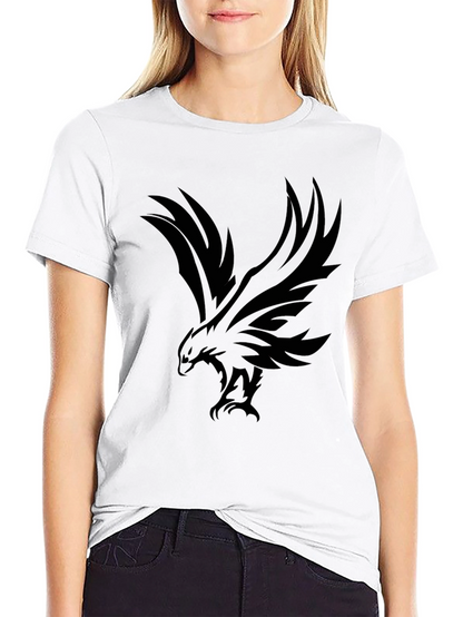 Mens Black Eagle Graphic T-Shirt