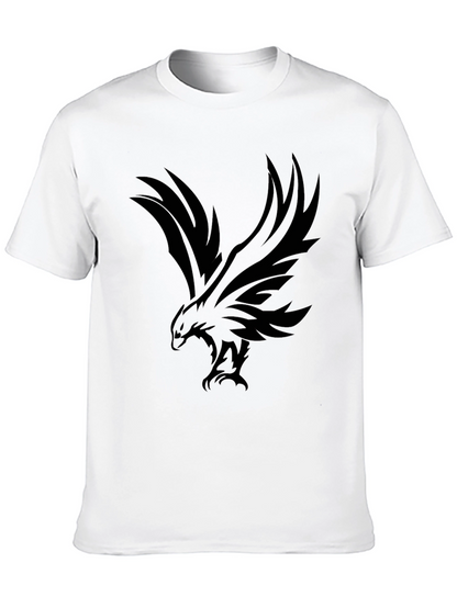 Mens Black Eagle Graphic T-Shirt