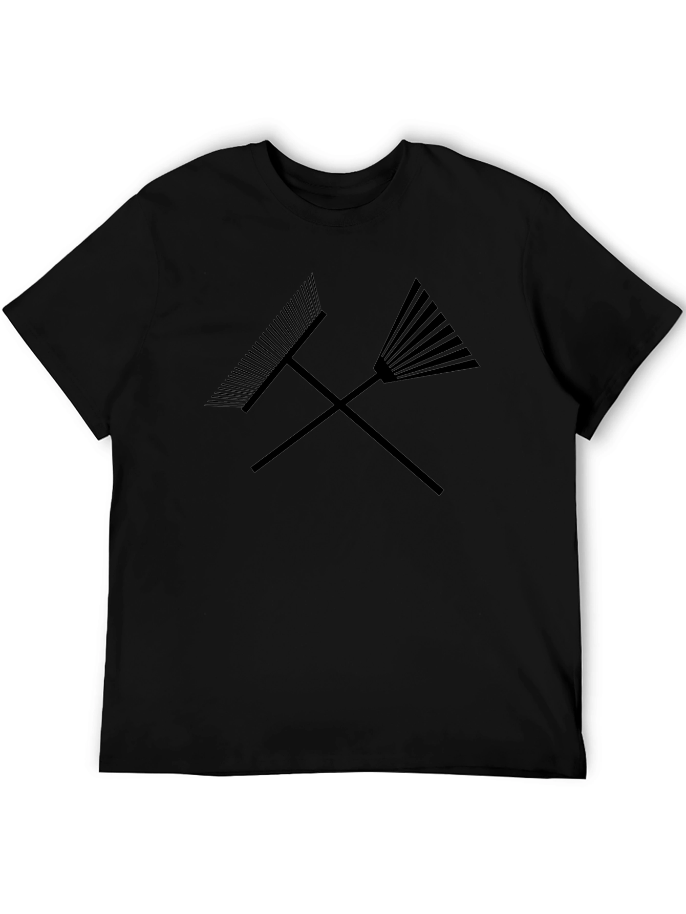 Rake It Up T-Shirt - Crossed Rakes Graphic Tee
