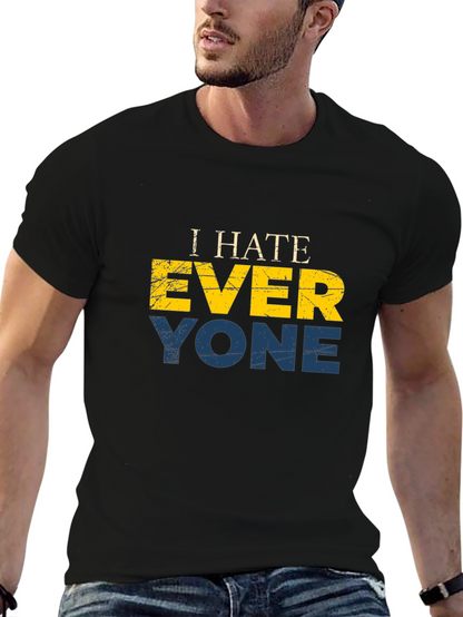 I Hate Everyone Graphic T-Shirt - Black