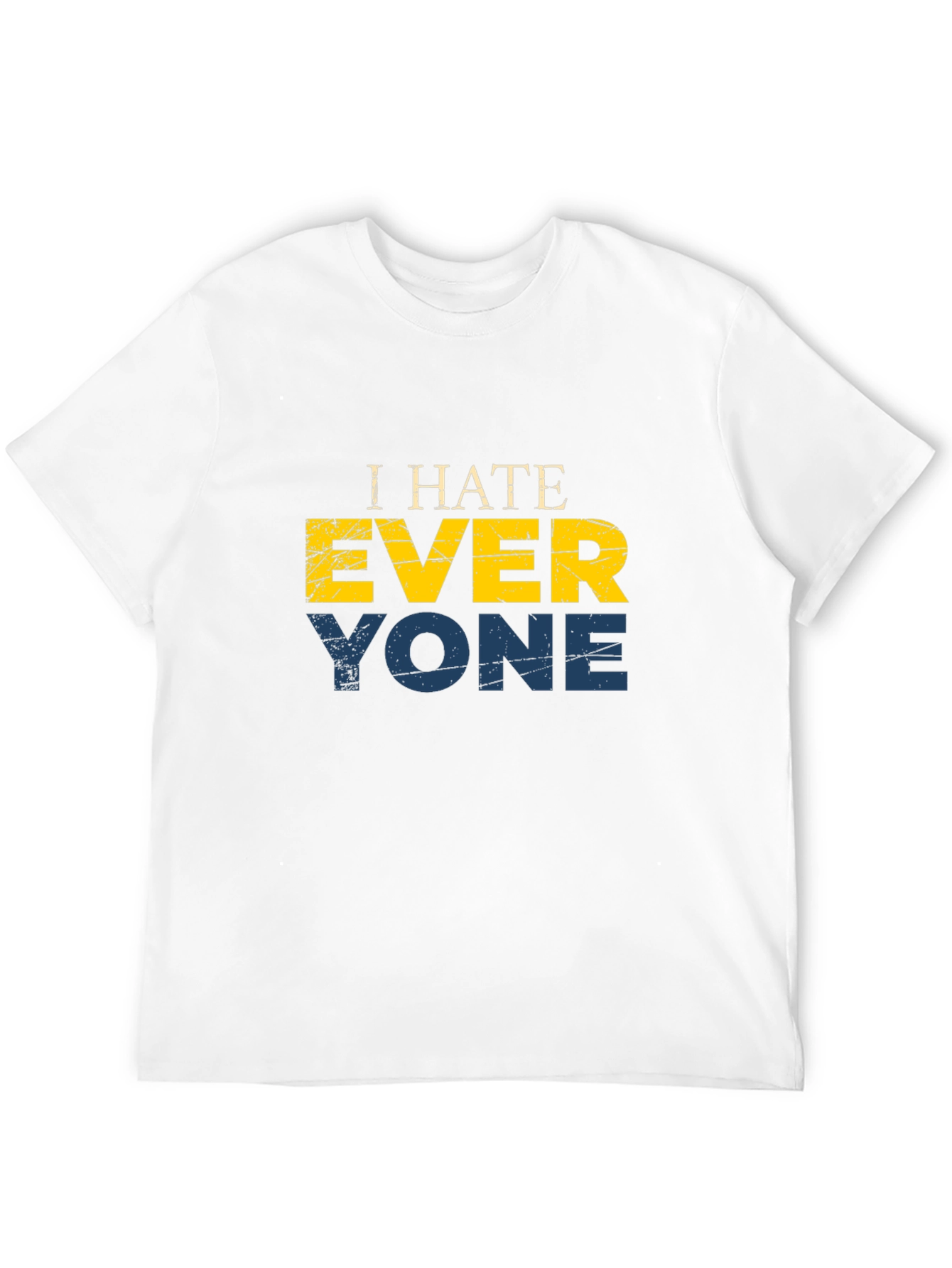 I Hate Everyone Graphic T-Shirt - Black