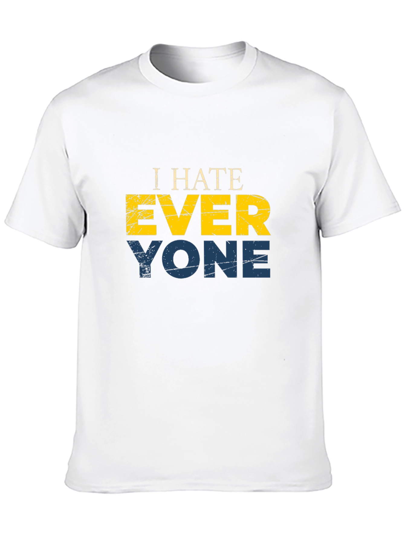 I Hate Everyone Graphic T-Shirt - Black
