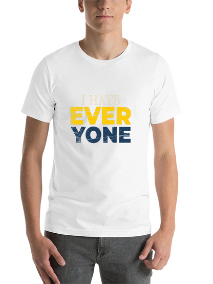 I Hate Everyone Graphic T-Shirt - Black