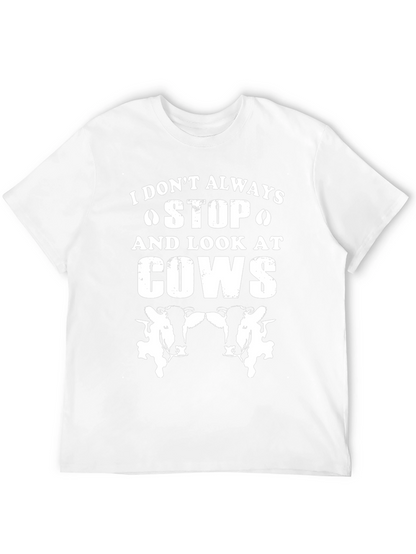 Funny Cow Lover Graphic T-Shirt - Black