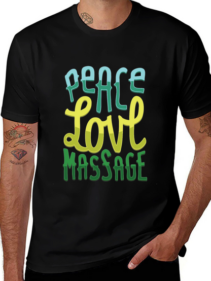Peace Love Massage Graphic T-Shirt