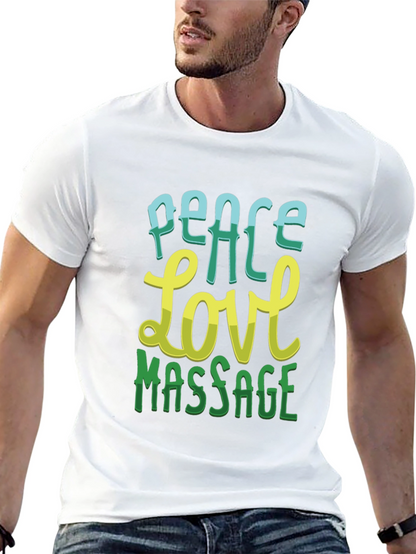 Peace Love Massage Graphic T-Shirt