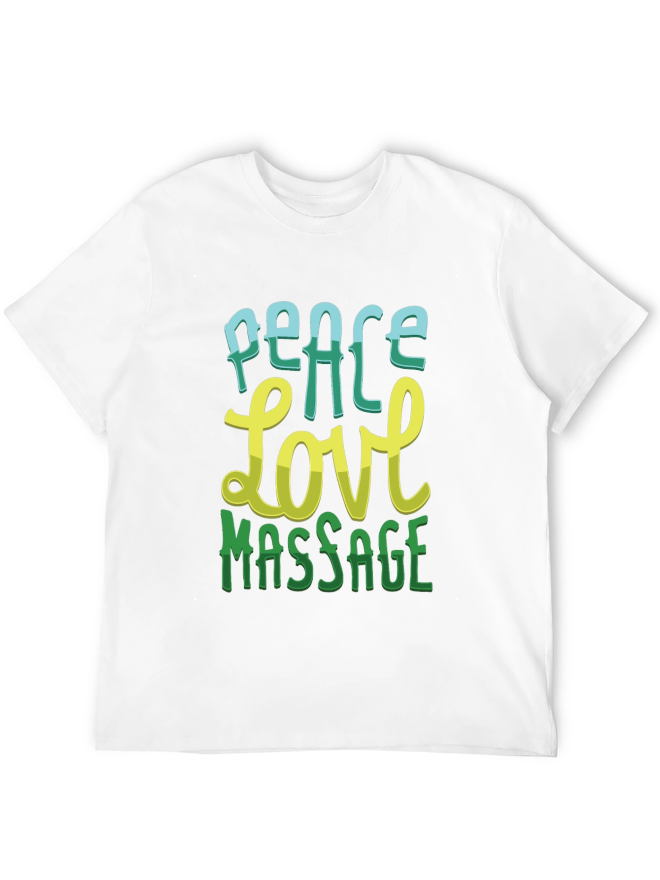 Peace Love Massage Graphic T-Shirt