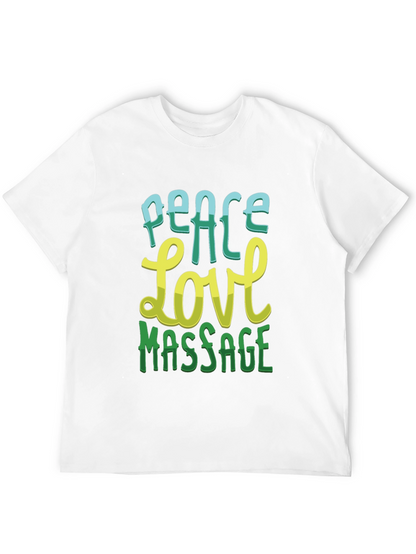 Peace Love Massage Graphic T-Shirt