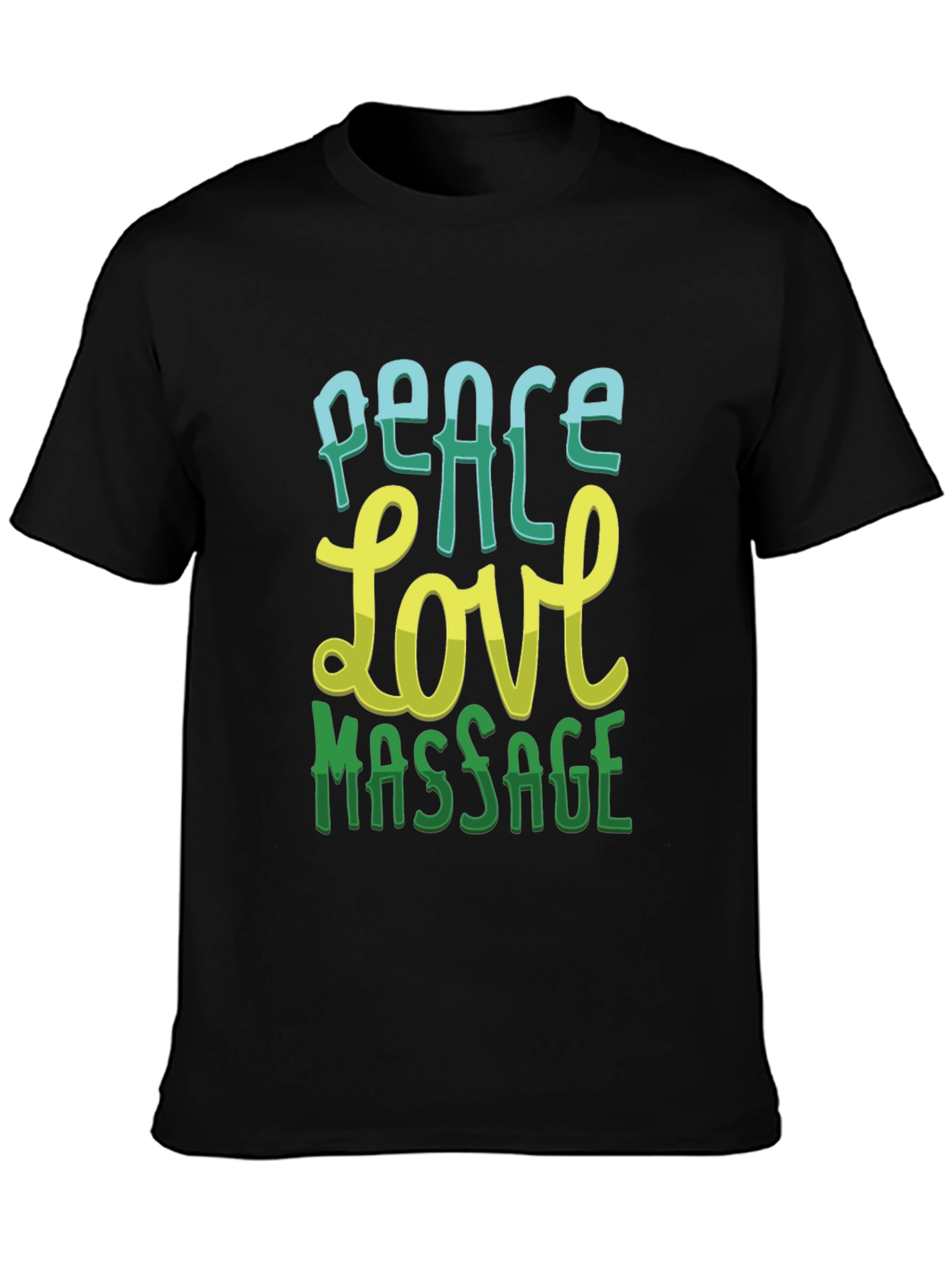 Peace Love Massage Graphic T-Shirt