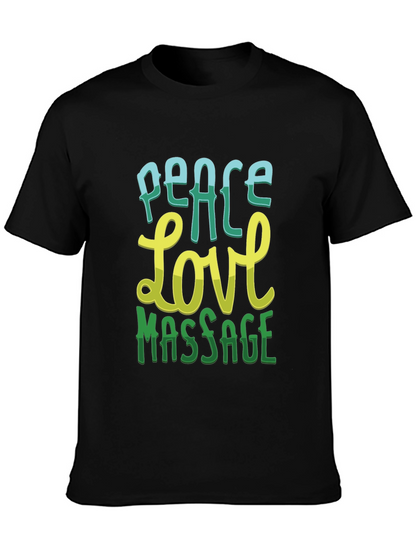 Peace Love Massage Graphic T-Shirt