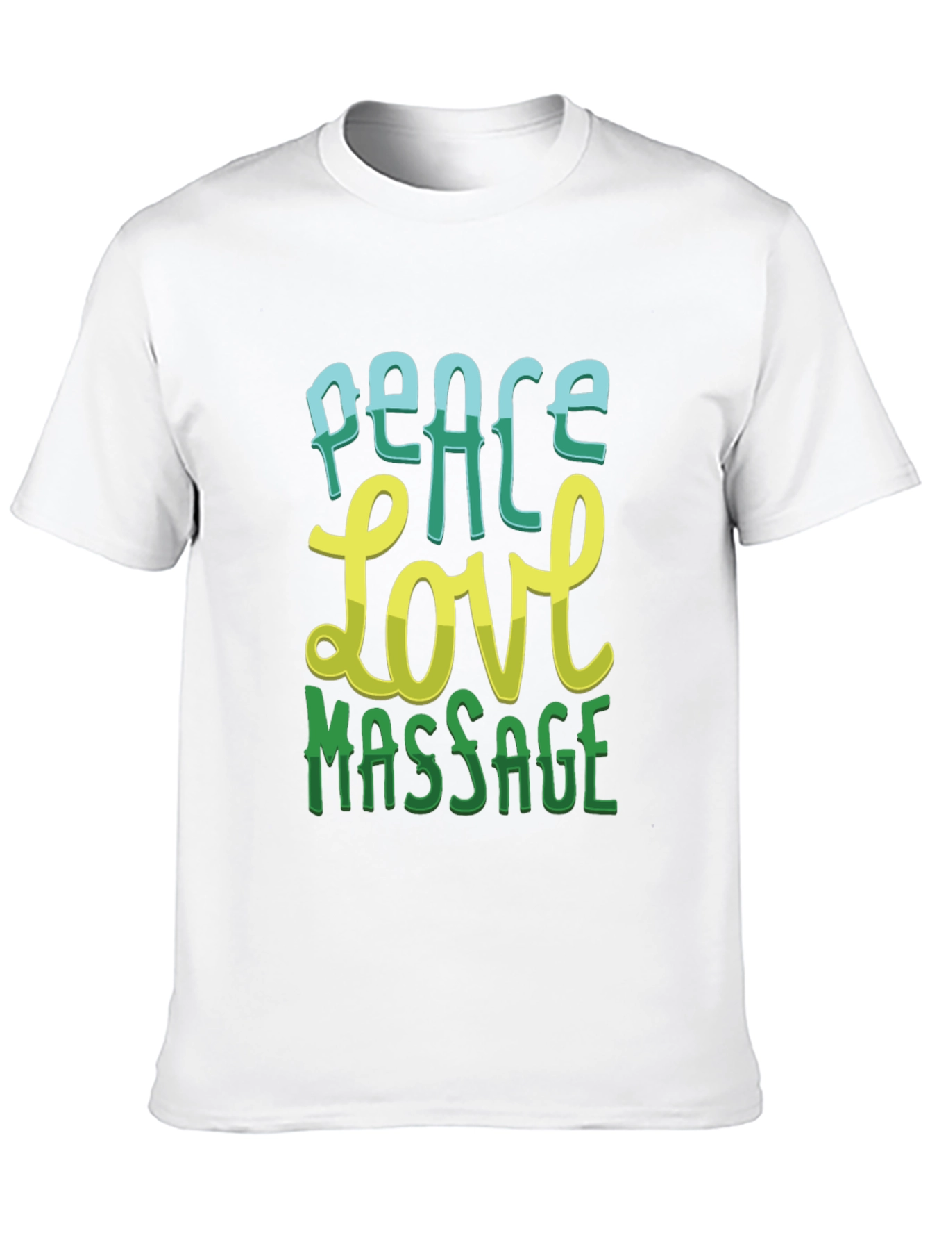 Peace Love Massage Graphic T-Shirt