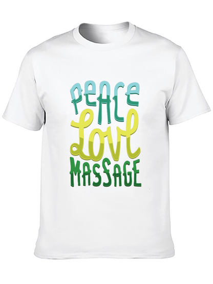 Peace Love Massage Graphic T-Shirt