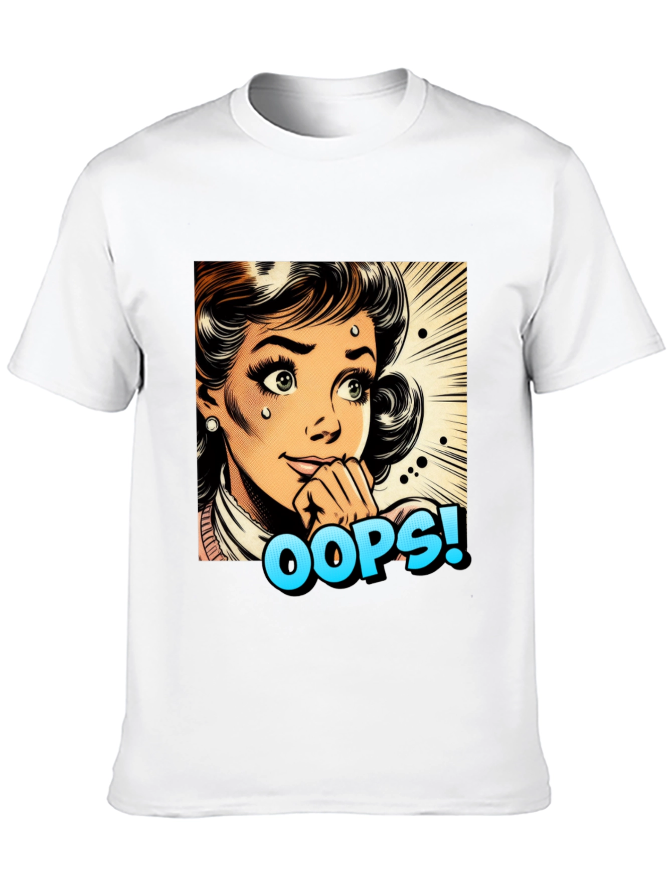 Retro Oops! Pop Art Graphic Tee