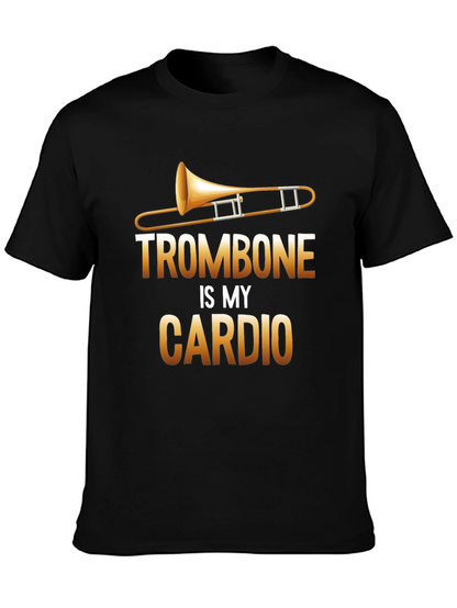 Trombone is My Cardio Black T-Shirt