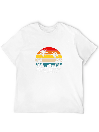 Key West Florida Palm Tree Graphic Tee