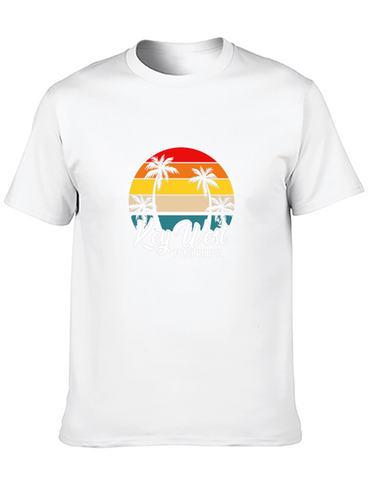 Key West Florida Palm Tree Graphic Tee
