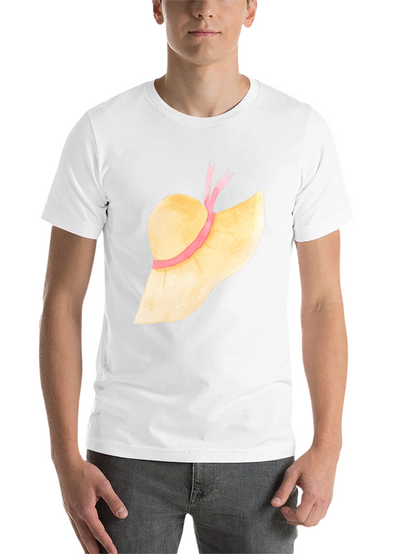 Sun Hat Graphic Tee - Stylish Summer T-Shirt