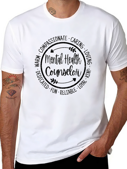 Mental Health Counselor T-Shirt: Compassionate Caring & Loving