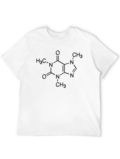 Caffeine Molecule T-Shirt - Science Geek Tee