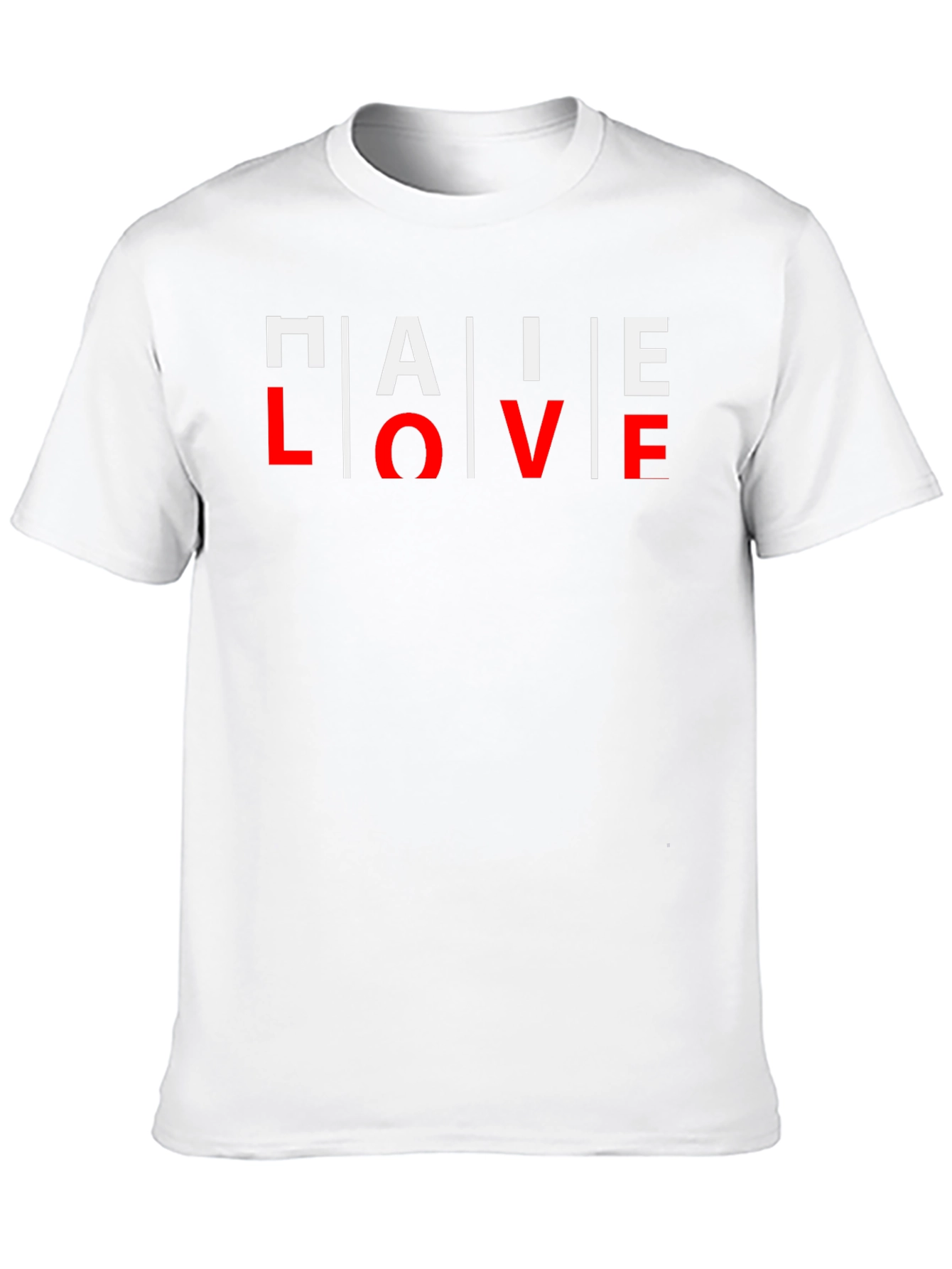 PALE LOVE Graphic Print Mens Black T-Shirt