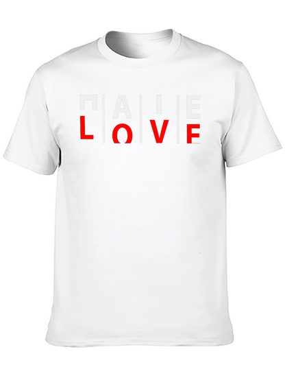 PALE LOVE Graphic Print Mens Black T-Shirt