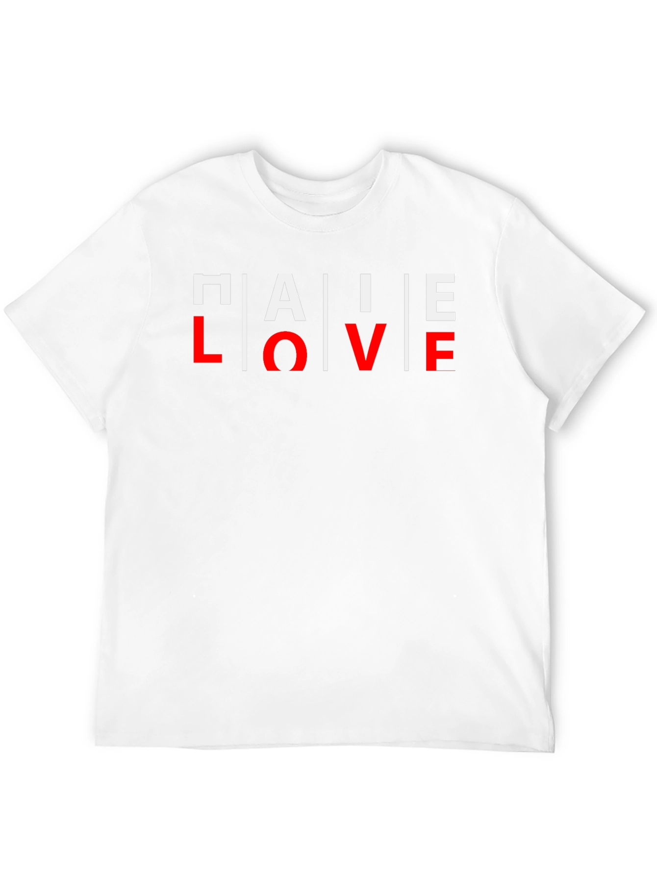 PALE LOVE Graphic Print Mens Black T-Shirt