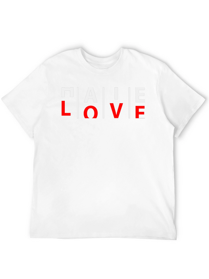 PALE LOVE Graphic Print Mens Black T-Shirt