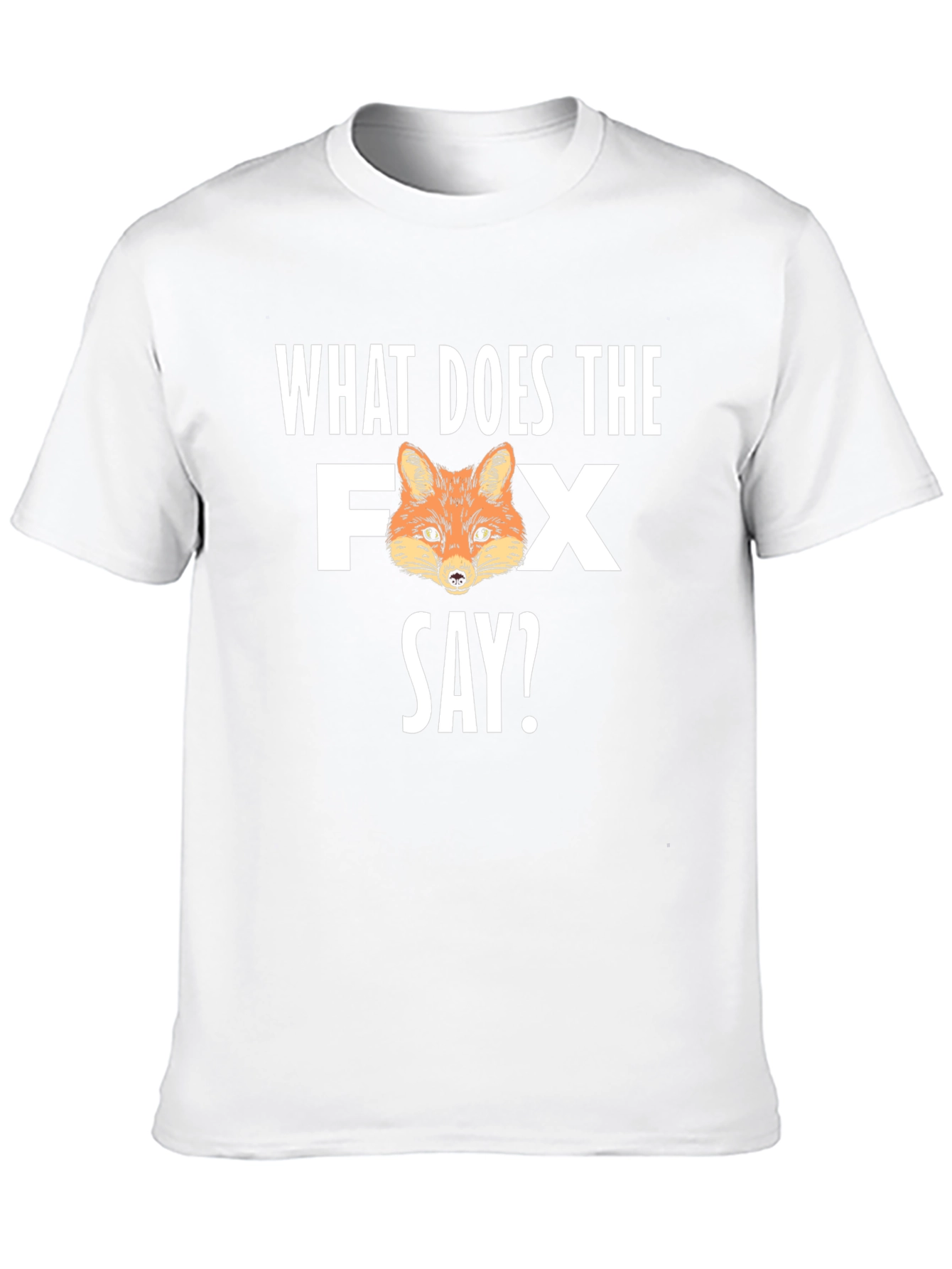 What Does the Fox Say? Mens Black Graphic T-Shirt