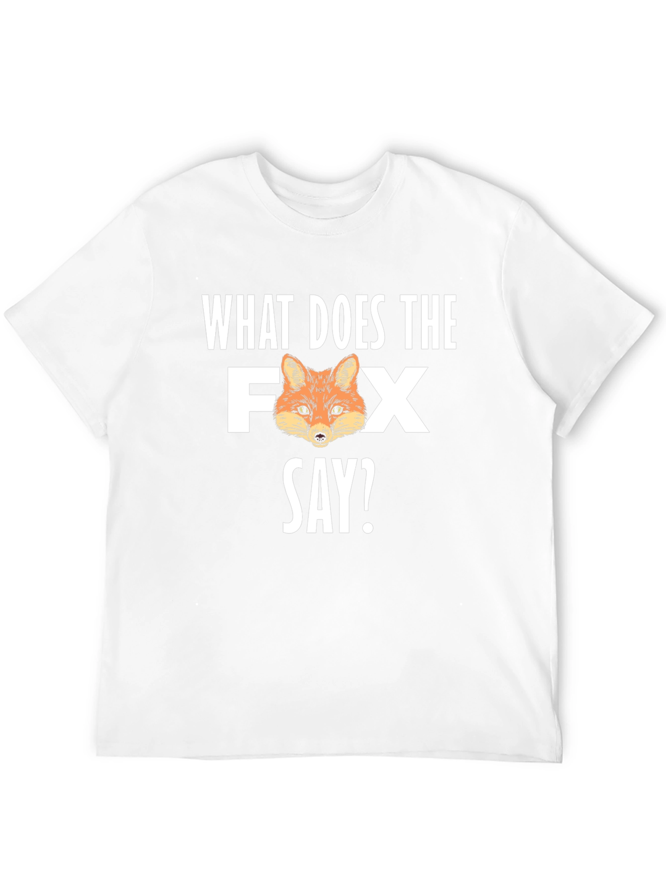 What Does the Fox Say? Mens Black Graphic T-Shirt