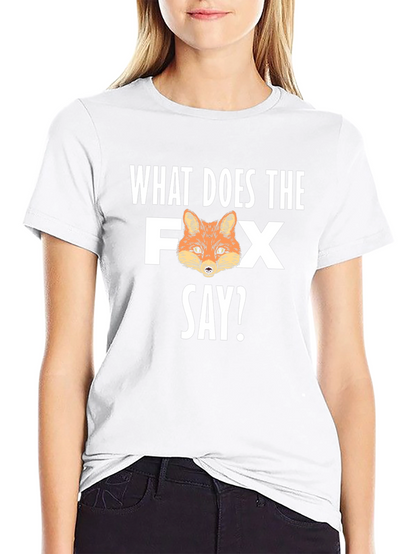 What Does the Fox Say? Mens Black Graphic T-Shirt