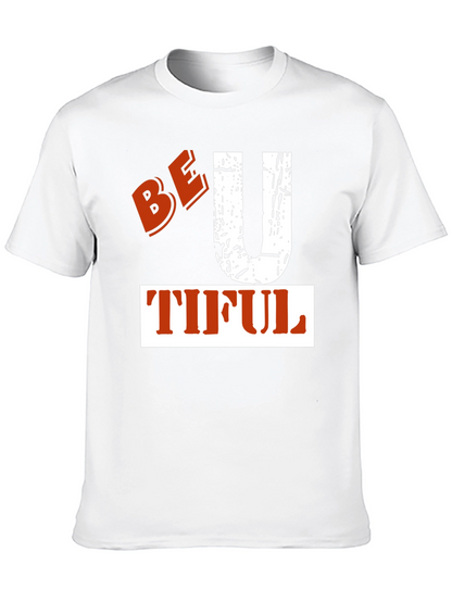 Be-U-Tiful Graphic Tee - Black Cotton T-Shirt
