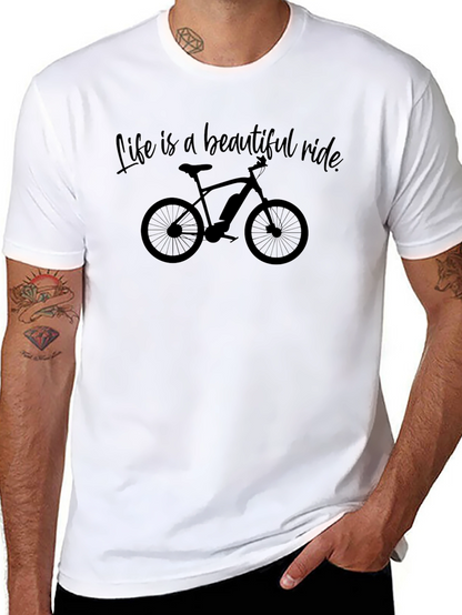 Life is a Beautiful Ride Bicycle T-Shirt